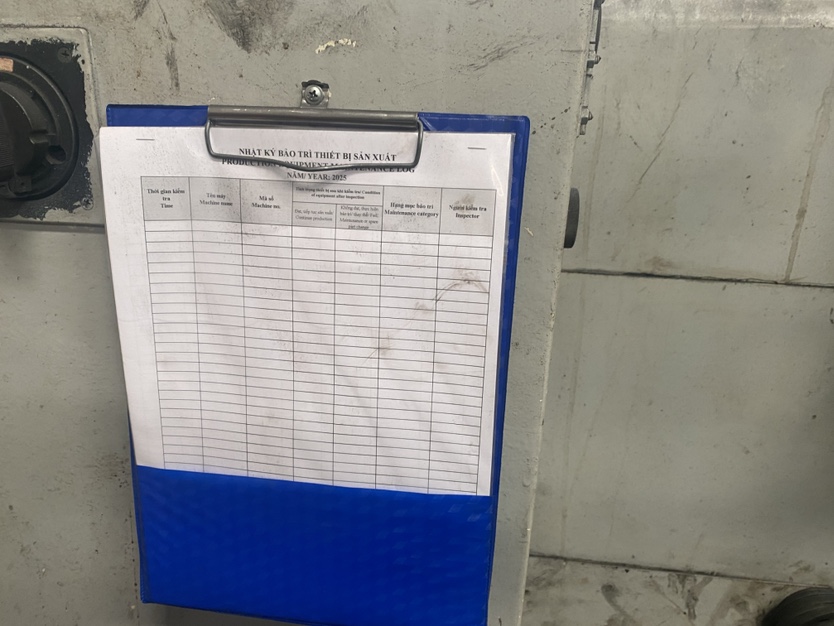Checklist maintenance